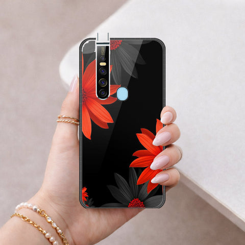 Tecno Camon 15 Premier Cover - Floral Series 2 - HQ Ultra Shine Premium Infinity Glass Soft Silicon Borders Case