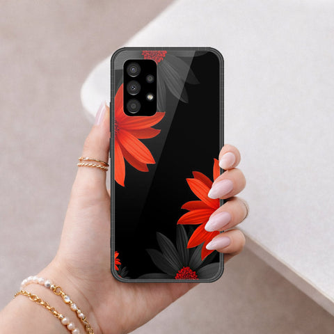 Samsung Galaxy A53 5G Cover - Floral Series 2 - HQ Ultra Shine Premium Infinity Glass Soft Silicon Borders Case