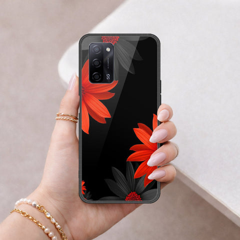 Oppo A55s Cover - Floral Series 2 - HQ Ultra Shine Premium Infinity Glass Soft Silicon Borders Case