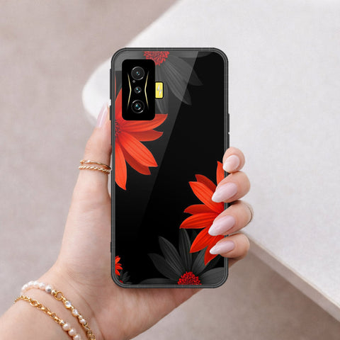 Xiaomi Redmi K50 Gaming Cover - Floral Series 2 - HQ Ultra Shine Premium Infinity Glass Soft Silicon Borders Case