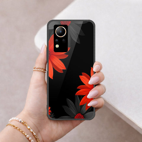 Infinix Note 12 Cover - Floral Series 2 - HQ Ultra Shine Premium Infinity Glass Soft Silicon Borders Case