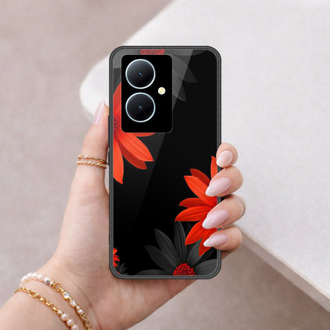 Vivo Y78 Plus 5G Cover - Floral Series 2 - HQ Ultra Shine Premium Infinity Glass Soft Silicon Borders Case