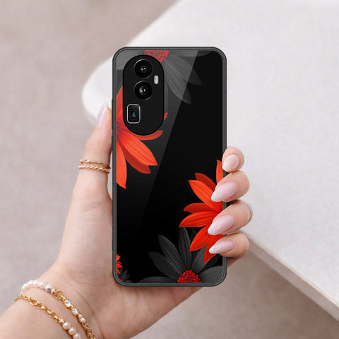 Oppo Reno 10 Pro Plus Cover - Floral Series 2 - HQ Ultra Shine Premium Infinity Glass Soft Silicon Borders Case