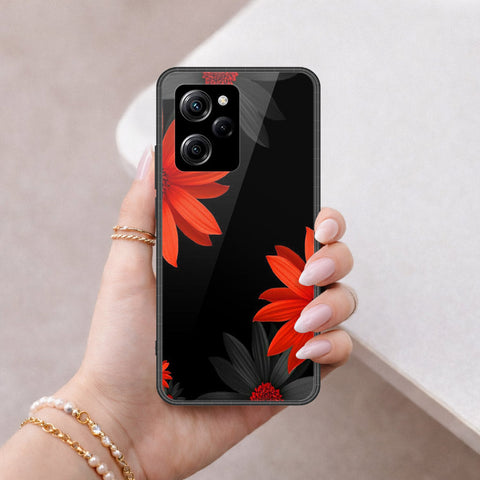 Xiaomi Poco X5 Pro Cover - Floral Series 2 - HQ Ultra Shine Premium Infinity Glass Soft Silicon Borders Case
