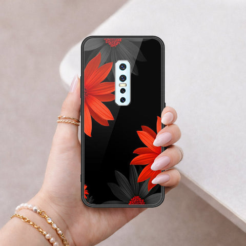Vivo V17 Pro Cover - Floral Series 2 - HQ Ultra Shine Premium Infinity Glass Soft Silicon Borders Case