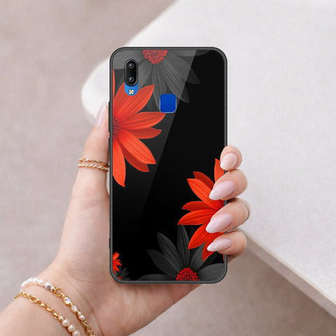 Vivo Y91i Cover - Floral Series 2 - HQ Ultra Shine Premium Infinity Glass Soft Silicon Borders Case