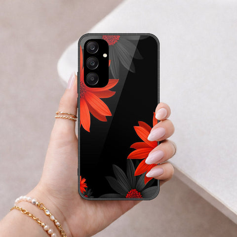 Samsung Galaxy A25 5G Cover - Floral Series 2 - HQ Ultra Shine Premium Infinity Glass Soft Silicon Borders Case