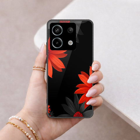Xiaomi Redmi Note 13 Pro 4G Cover - Floral Series 2 - HQ Ultra Shine Premium Infinity Glass Soft Silicon Borders Case