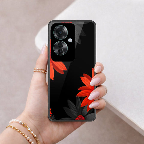 Oppo Reno 11F 5G Cover - Floral Series 2 - HQ Ultra Shine Premium Infinity Glass Soft Silicon Borders Case
