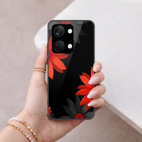 OnePlus Ace 2V Cover - Floral Series 2 - HQ Ultra Shine Premium Infinity Glass Soft Silicon Borders Case