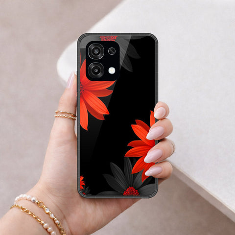 Oppo F31 Cover - Floral Series 2 - HQ Ultra Shine Premium Infinity Glass Soft Silicon Borders Case