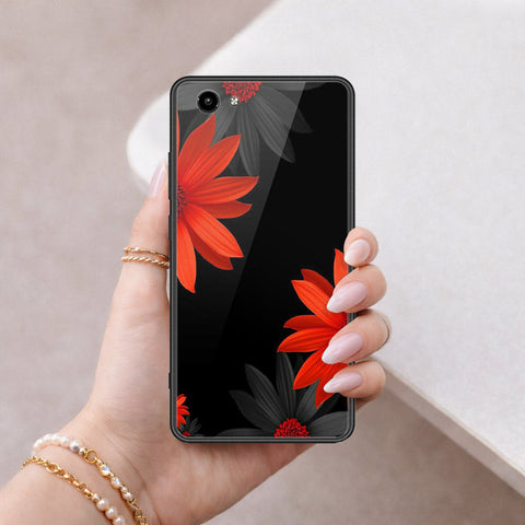 Vivo Y71 Cover - Floral Series 2 - HQ Ultra Shine Premium Infinity Glass Soft Silicon Borders Case