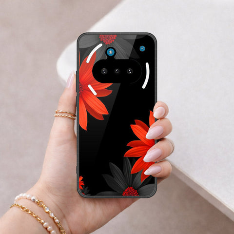 Nothing Phone 3a Cover - Floral Series 2 - HQ Ultra Shine Premium Infinity Glass Soft Silicon Borders Case