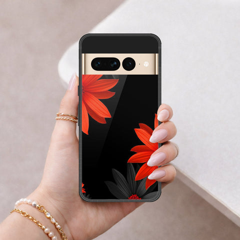 Google Pixel 7 Pro Cover - Floral Series 2 - HQ Ultra Shine Premium Infinity Glass Soft Silicon Borders Case