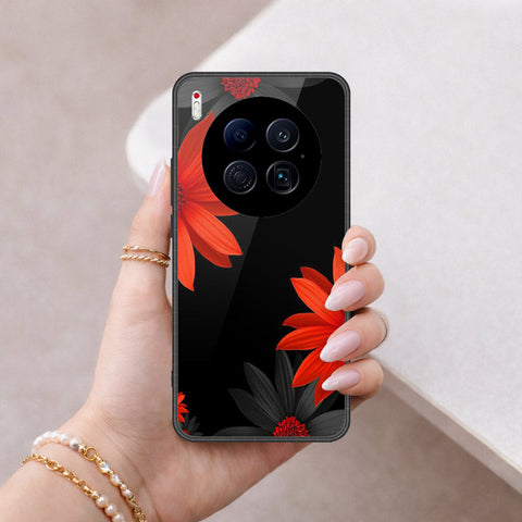 Tecno Camon 40 Premier 5G Cover - Floral Series 2 - HQ Ultra Shine Premium Infinity Glass Soft Silicon Borders Case