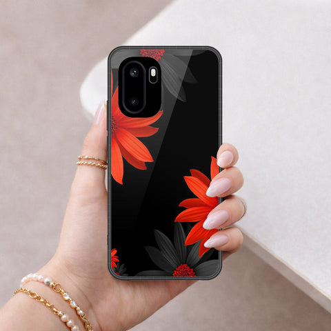 OnePlus Ace 6 Cover - Floral Series 2 - HQ Ultra Shine Premium Infinity Glass Soft Silicon Borders Case
