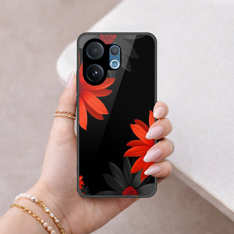 Vivo T4 Pro Cover - Floral Series 2 - HQ Ultra Shine Premium Infinity Glass Soft Silicon Borders Case