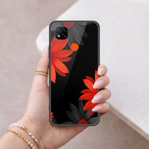 Xiaomi Poco C31 Cover - Floral Series 2 - HQ Ultra Shine Premium Infinity Glass Soft Silicon Borders Case