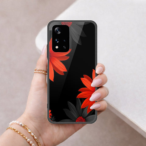 Xiaomi Redmi Note 11 5G Cover - Floral Series 2 - HQ Ultra Shine Premium Infinity Glass Soft Silicon Borders Case