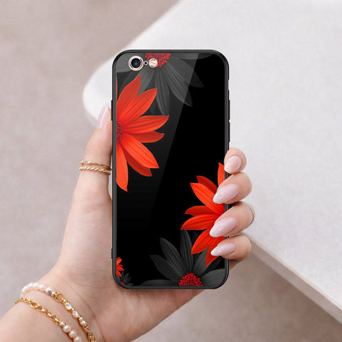 iPhone 6s Plus / 6 Plus Cover - Floral Series 2 - HQ Ultra Shine Premium Infinity Glass Soft Silicon Borders Case