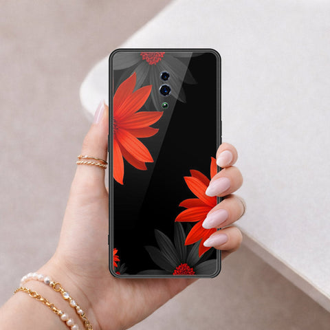 Oppo Reno Cover - Floral Series 2 - HQ Ultra Shine Premium Infinity Glass Soft Silicon Borders Case