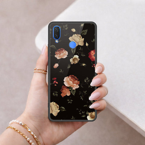 Huawei Enjoy 9 Plus Cover - Floral Series 2 - HQ Ultra Shine Premium Infinity Glass Soft Silicon Borders Case