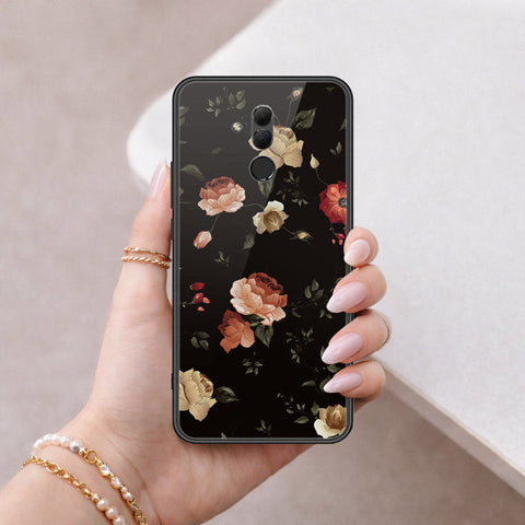 Huawei Mate 20 Lite Cover - Floral Series 2 - HQ Ultra Shine Premium Infinity Glass Soft Silicon Borders Case