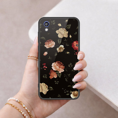 Huawei Honor 8S Cover - Floral Series 2 - HQ Ultra Shine Premium Infinity Glass Soft Silicon Borders Case