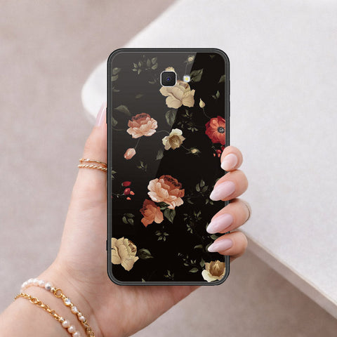 Samsung Galaxy J7 Prime Cover - Floral Series 2 - HQ Ultra Shine Premium Infinity Glass Soft Silicon Borders Case