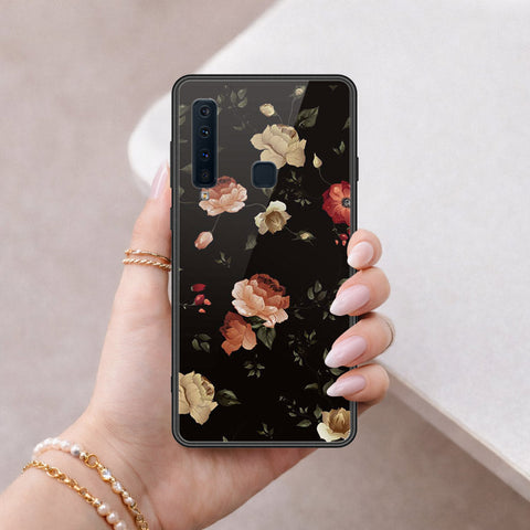 Samsung Galaxy A9s Cover - Floral Series 2 - HQ Ultra Shine Premium Infinity Glass Soft Silicon Borders Case