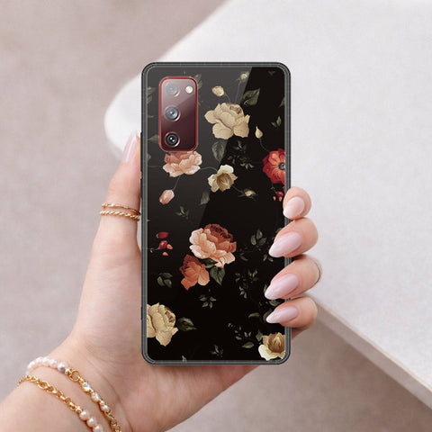 Samsung Galaxy S20 FE Cover - Floral Series 2 - HQ Ultra Shine Premium Infinity Glass Soft Silicon Borders Case