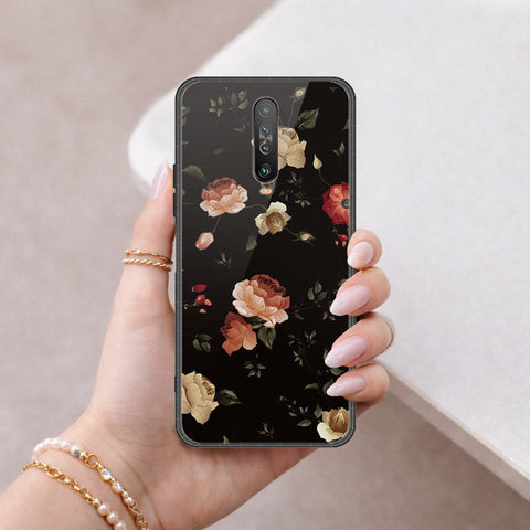 Xiaomi Redmi K30 Cover - Floral Series 2 - HQ Ultra Shine Premium Infinity Glass Soft Silicon Borders Case