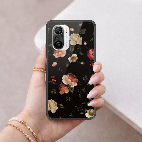 Xiaomi Redmi K40 Pro Cover - Floral Series 2 - HQ Ultra Shine Premium Infinity Glass Soft Silicon Borders Case
