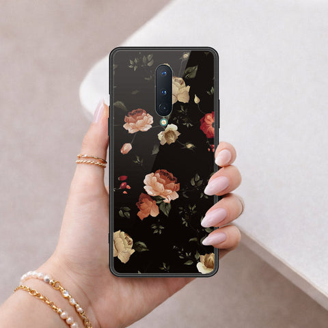 OnePlus 8 Cover - Floral Series 2 - HQ Ultra Shine Premium Infinity Glass Soft Silicon Borders Case