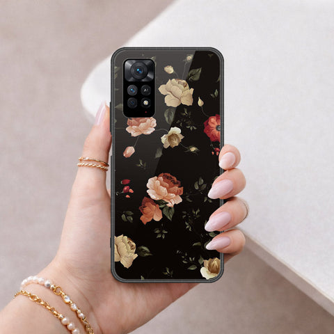 Xiaomi Redmi Note 11 Pro Cover - Floral Series 2 - HQ Ultra Shine Premium Infinity Glass Soft Silicon Borders Case