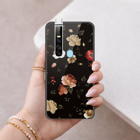 Tecno Camon 15 Premier Cover - Floral Series 2 - HQ Ultra Shine Premium Infinity Glass Soft Silicon Borders Case