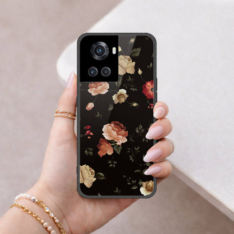 OnePlus 10R Cover - Floral Series 2 - HQ Ultra Shine Premium Infinity Glass Soft Silicon Borders Case