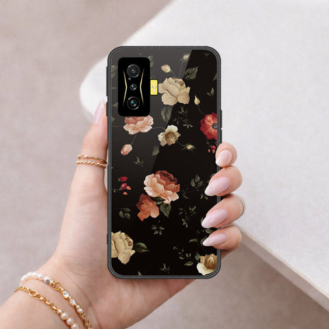 Xiaomi Redmi K50 Gaming Cover - Floral Series 2 - HQ Ultra Shine Premium Infinity Glass Soft Silicon Borders Case