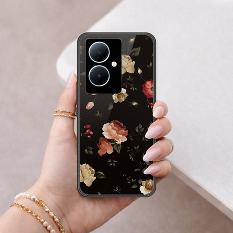 Vivo Y78 Plus 5G Cover - Floral Series 2 - HQ Ultra Shine Premium Infinity Glass Soft Silicon Borders Case
