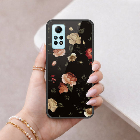 Xiaomi Redmi Note 12 Pro 4G Cover - Floral Series 2 - HQ Ultra Shine Premium Infinity Glass Soft Silicon Borders Case