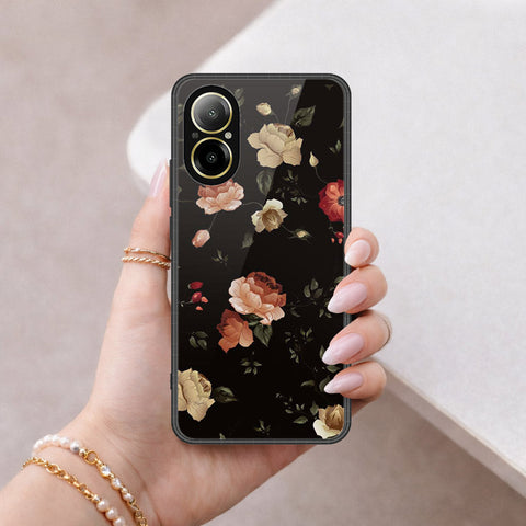 Realme C67 4G Cover - Floral Series 2 - HQ Ultra Shine Premium Infinity Glass Soft Silicon Borders Case