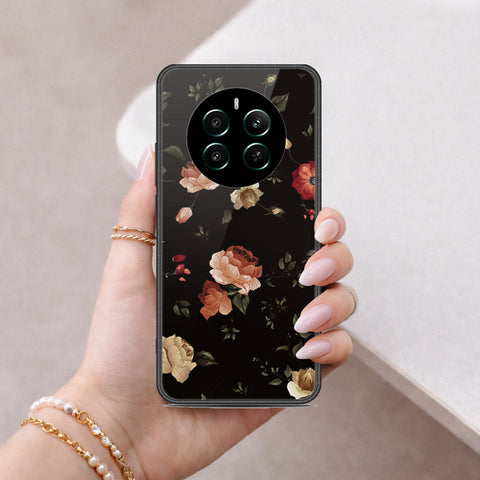 Realme 12 Plus Cover - Floral Series 2 - HQ Ultra Shine Premium Infinity Glass Soft Silicon Borders Case
