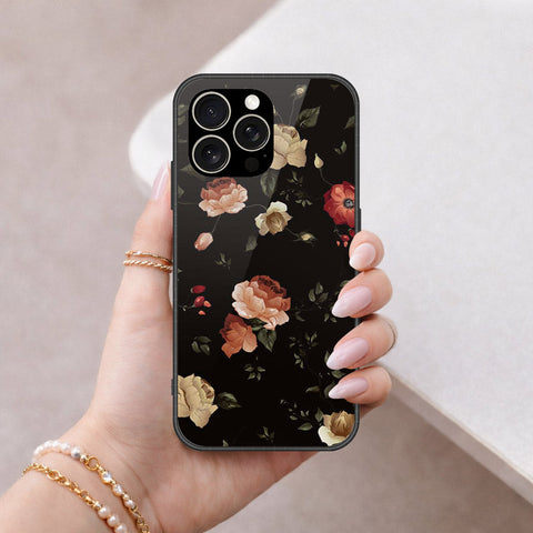 IPhone 15 Pro Max Cover - Floral Series 2 - HQ Ultra Shine Premium Infinity Glass Soft Silicon Borders Case