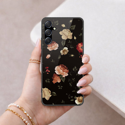 Samsung Galaxy F54 Cover - Floral Series 2 - HQ Ultra Shine Premium Infinity Glass Soft Silicon Borders Case