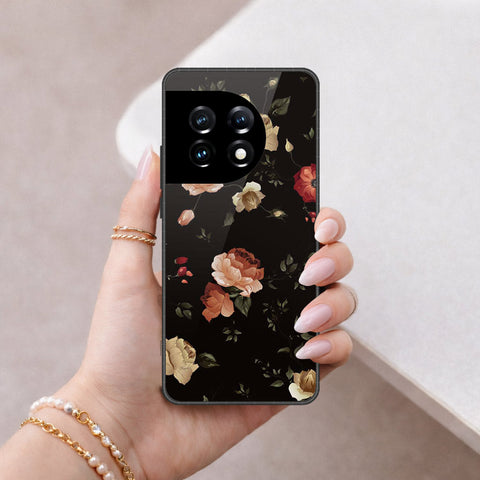 OnePlus Ace 2 Pro Cover - Floral Series 2 - HQ Ultra Shine Premium Infinity Glass Soft Silicon Borders Case