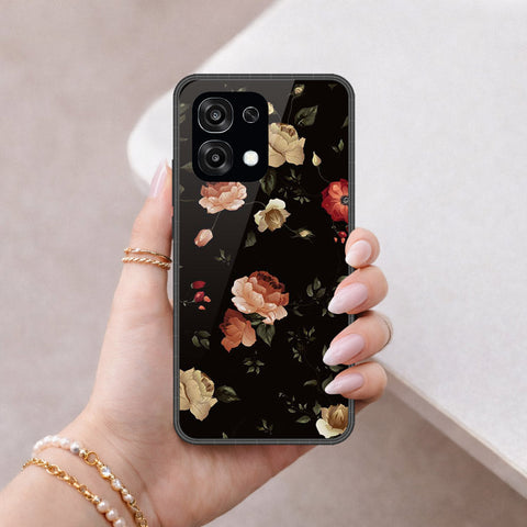 Oppo F31 Cover - Floral Series 2 - HQ Ultra Shine Premium Infinity Glass Soft Silicon Borders Case