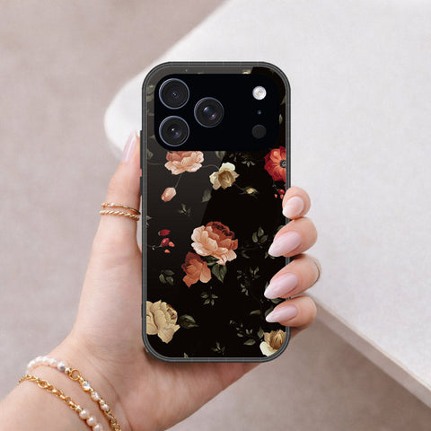 iPhone 17 Pro - Floral Series 2 - HQ Ultra Shine Premium Infinity Glass Soft Silicon Borders Case