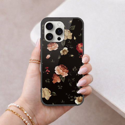 iPhone 16 Pro Max - Floral Series 2 - HQ Ultra Shine Premium Infinity Glass Soft Silicon Borders Case