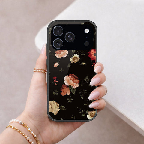 iPhone 17 Pro Max - Floral Series 2 - HQ Ultra Shine Premium Infinity Glass Soft Silicon Borders Case
