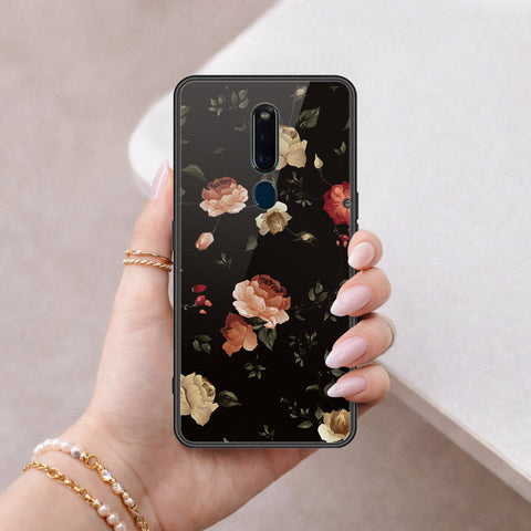 Oppo R19 Cover - Floral Series 2 - HQ Ultra Shine Premium Infinity Glass Soft Silicon Borders Case